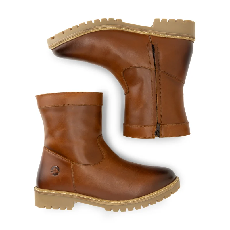 Travelin Odegard Herren – Winterstiefel – mit Wolle gefüttert – Cognac