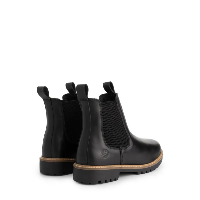 Hemsedal Herren – Chelsea-Stiefel – mit Wolle gefüttert – Schwarz