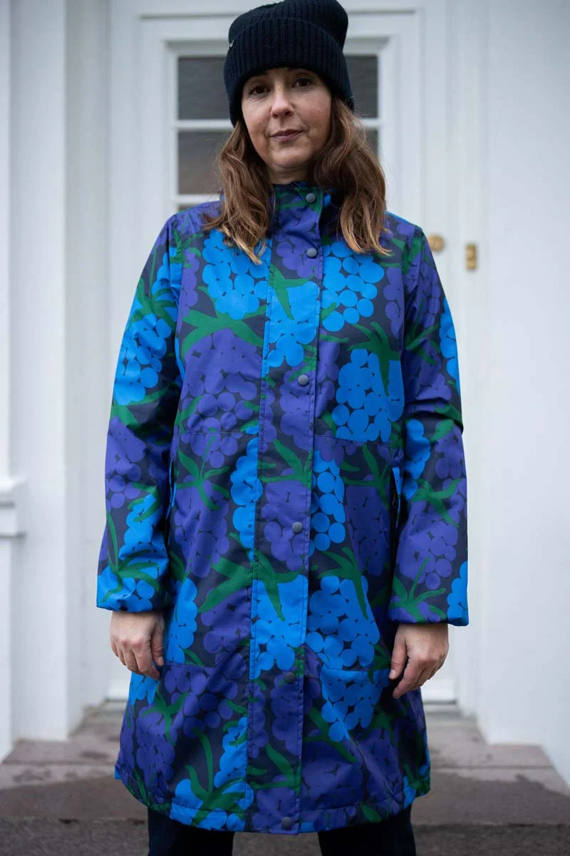 Danefae Edith Regenjas Dames Dark Navy Maxiberry