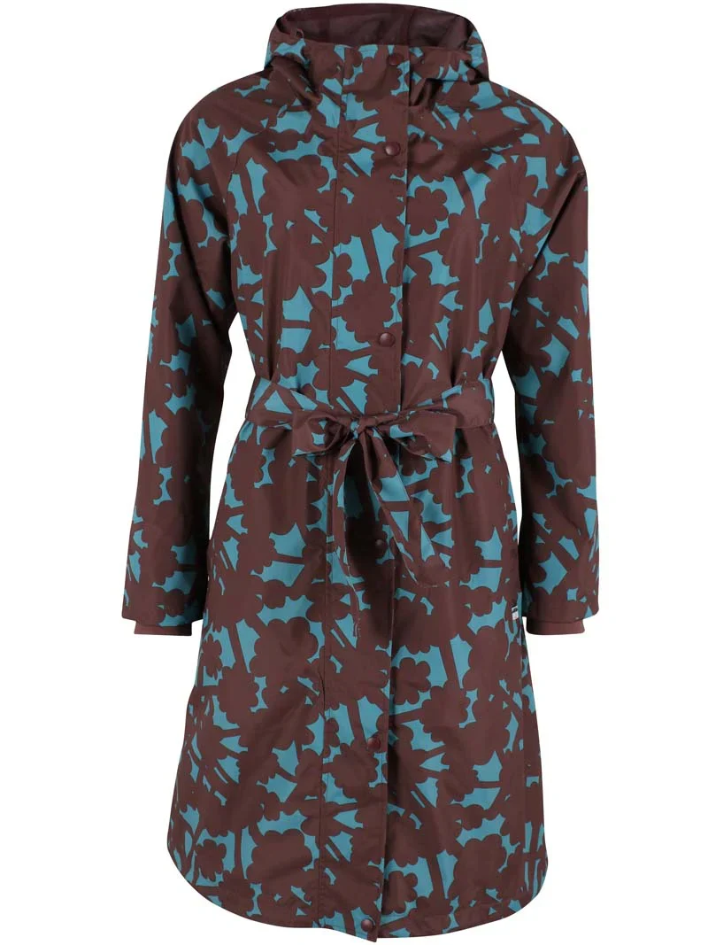 Danefæ Danelisabeth regentrenchcoat dames - Blue Grey Bramble