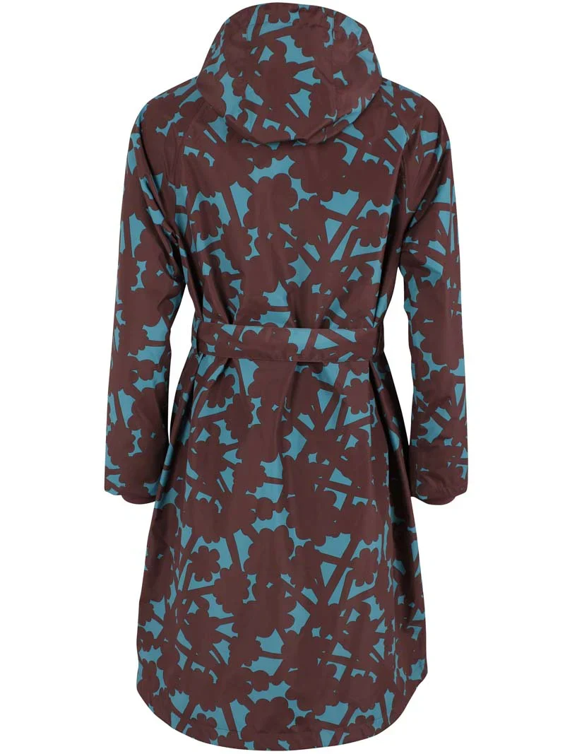Danefæ Danelisabeth regentrenchcoat dames - Blue Grey Bramble
