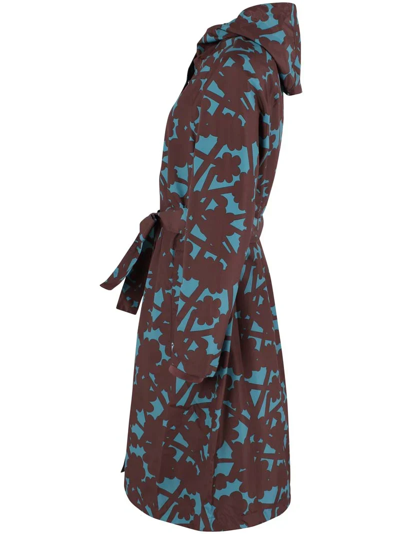 Danefæ Danelisabeth regentrenchcoat dames - Blue Grey Bramble