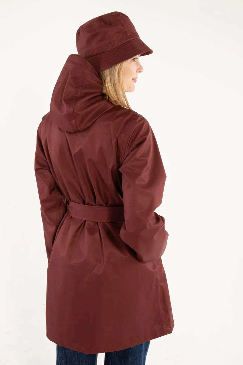 Danefae Regenjas Dames Danerainlover Dark Brick