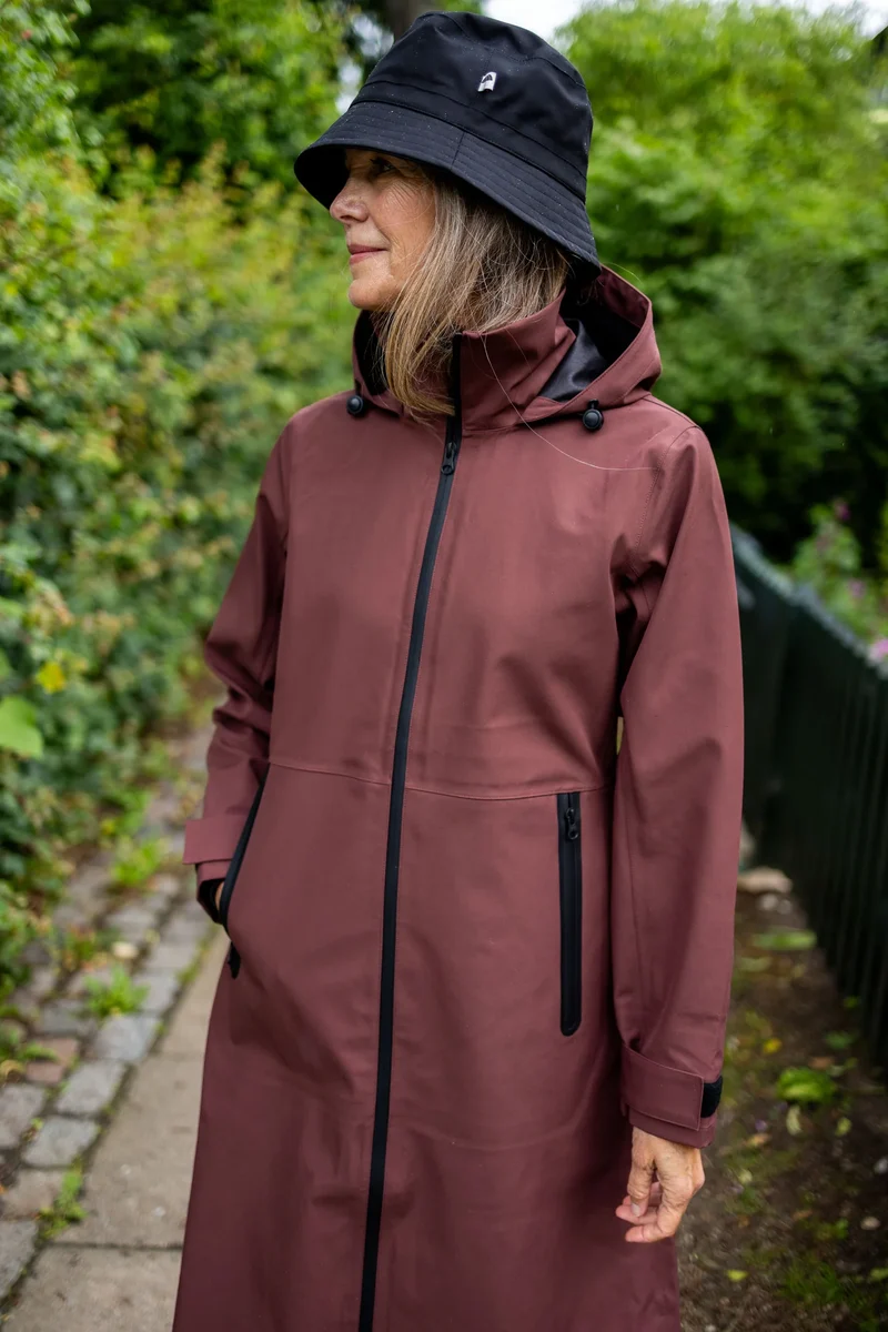 Danefae Premium Regenjas Dames Dogwalker Dark Merlot