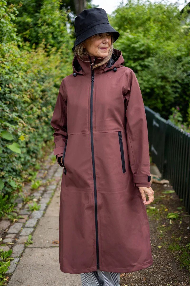 Danefae Premium Regenjas Dames Dogwalker Dark Merlot