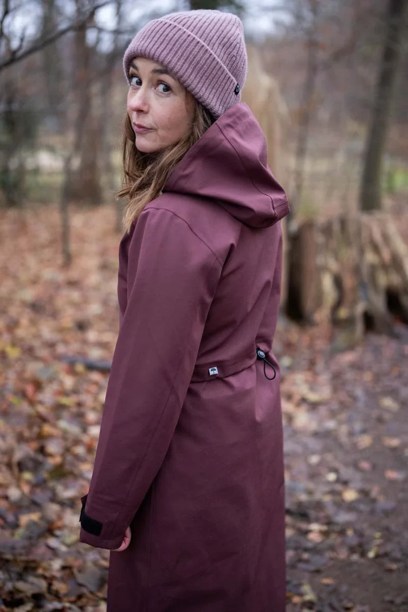 Danefae Premium Regenjas Dames Dogwalker Dark Merlot