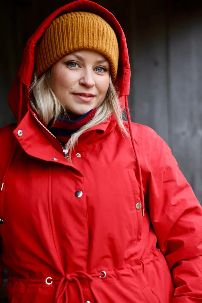 Danefae Winter Regenparka Dames Danenora Dark Red