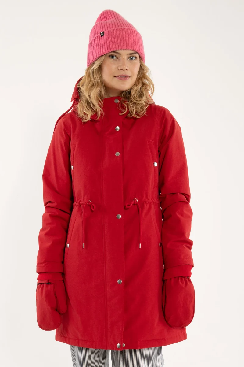 Danefae Winter Regenparka Dames Danenora Dark Red