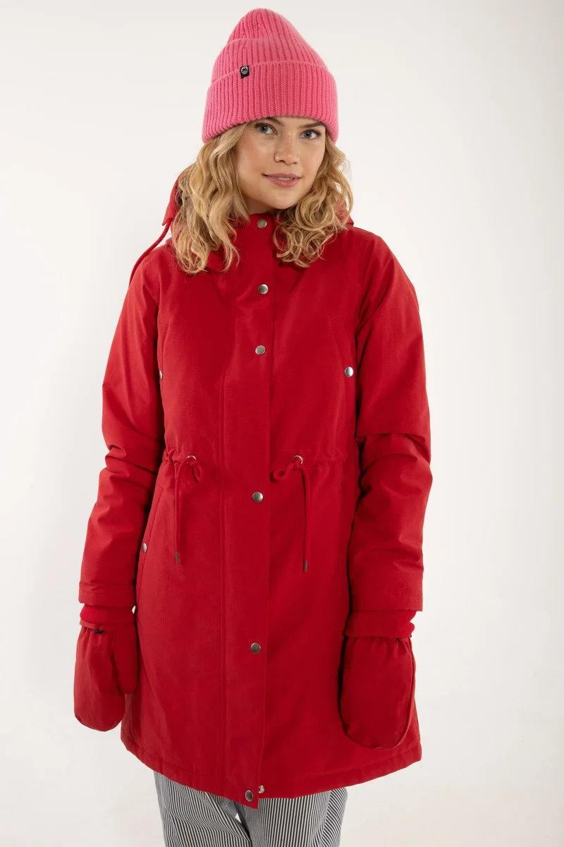 Danefae Winter Regenparka Dames Danenora Dark Red
