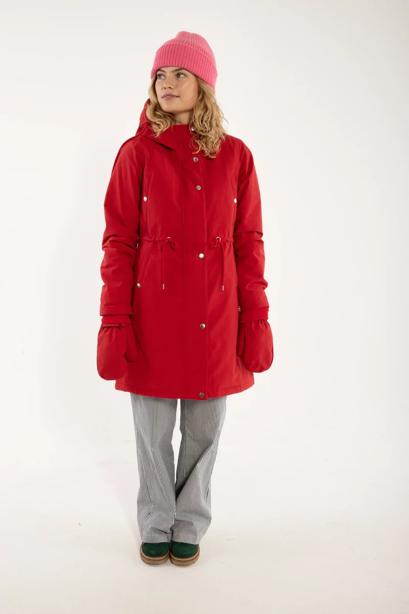 Danefae Winter Regenparka Dames Danenora Dark Red