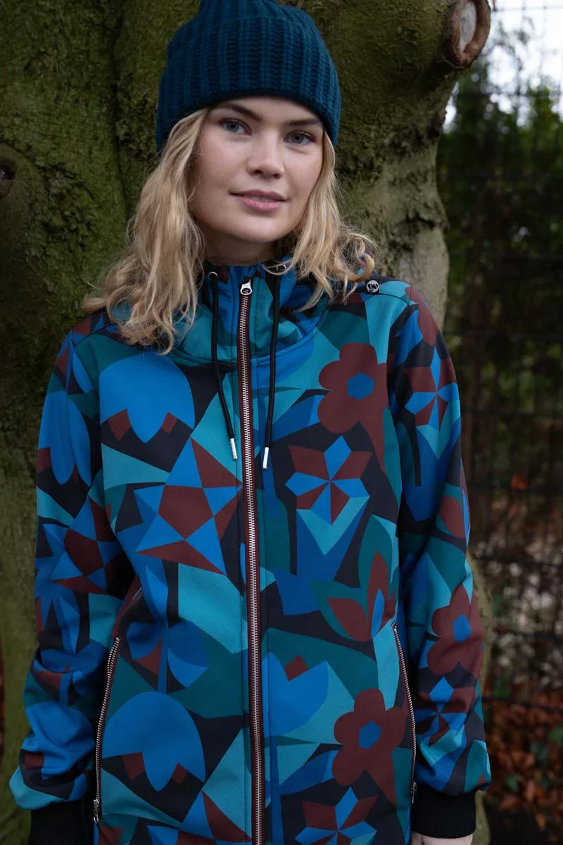 Danefae Softshell Regenjas Danejane Black Merlot Geofleur