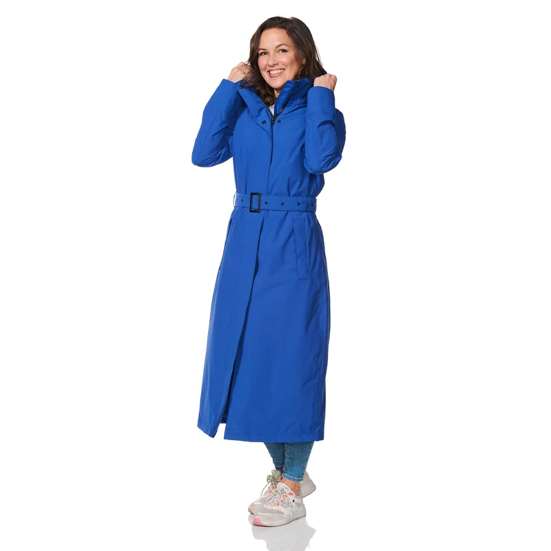 Happy Rainy Days Extra Lange Regenjas Montreal Kobalt blauw