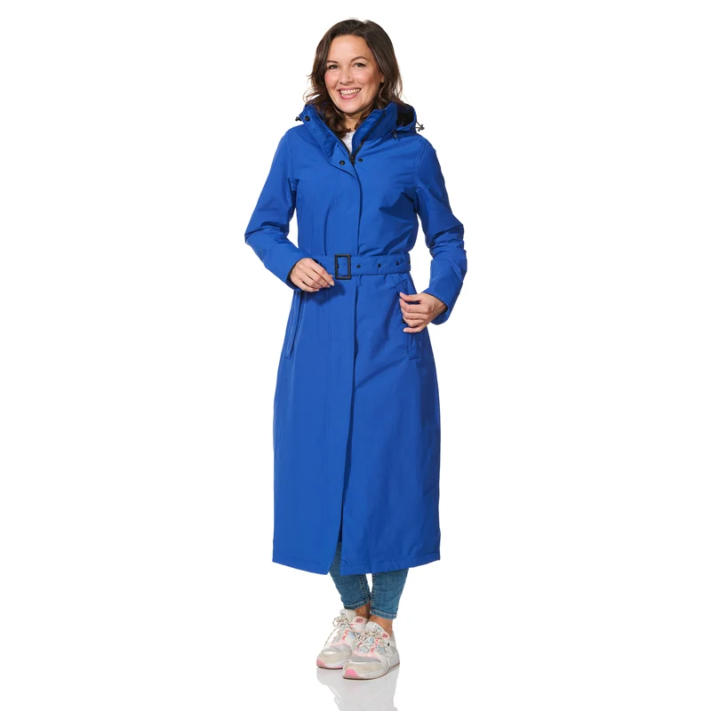 Happy Rainy Days Extra Lange Regenjas Montreal Kobalt blauw