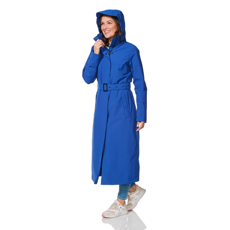 Happy Rainy Days Extra Lange Regenjas Montreal Kobalt blauw