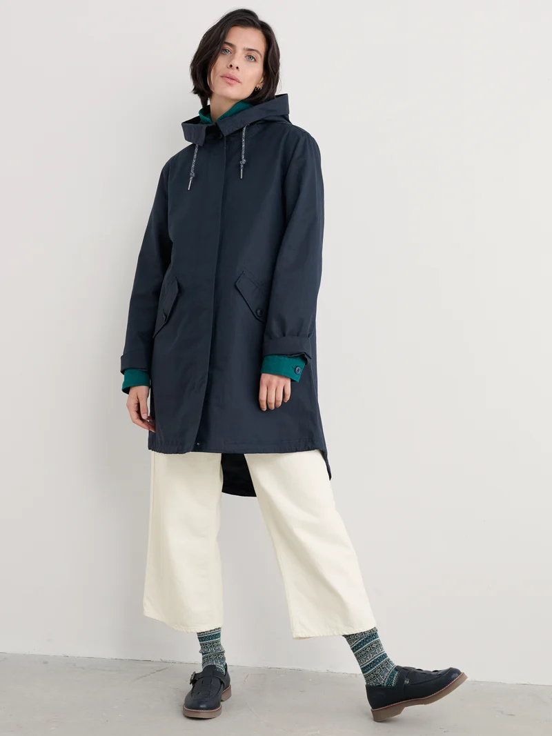 Seasalt Regenjas Dames Seafaring Coat Inkwell