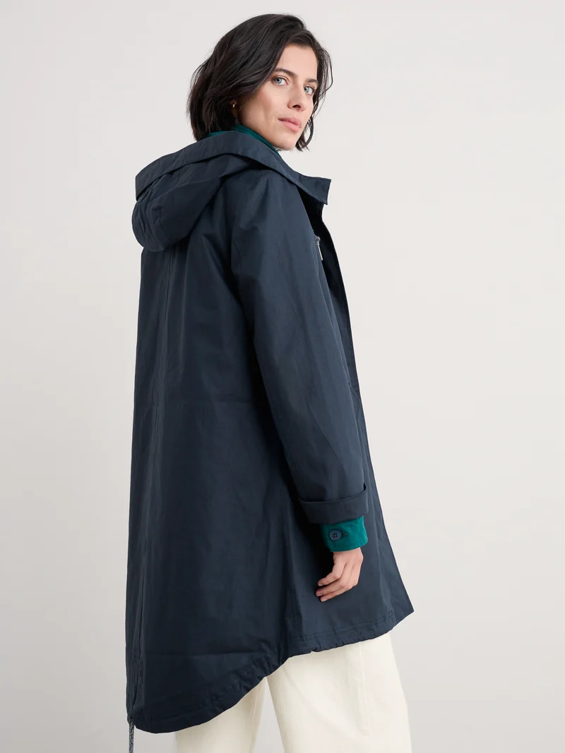 Seasalt Regenjas Dames Seafaring Coat Inkwell