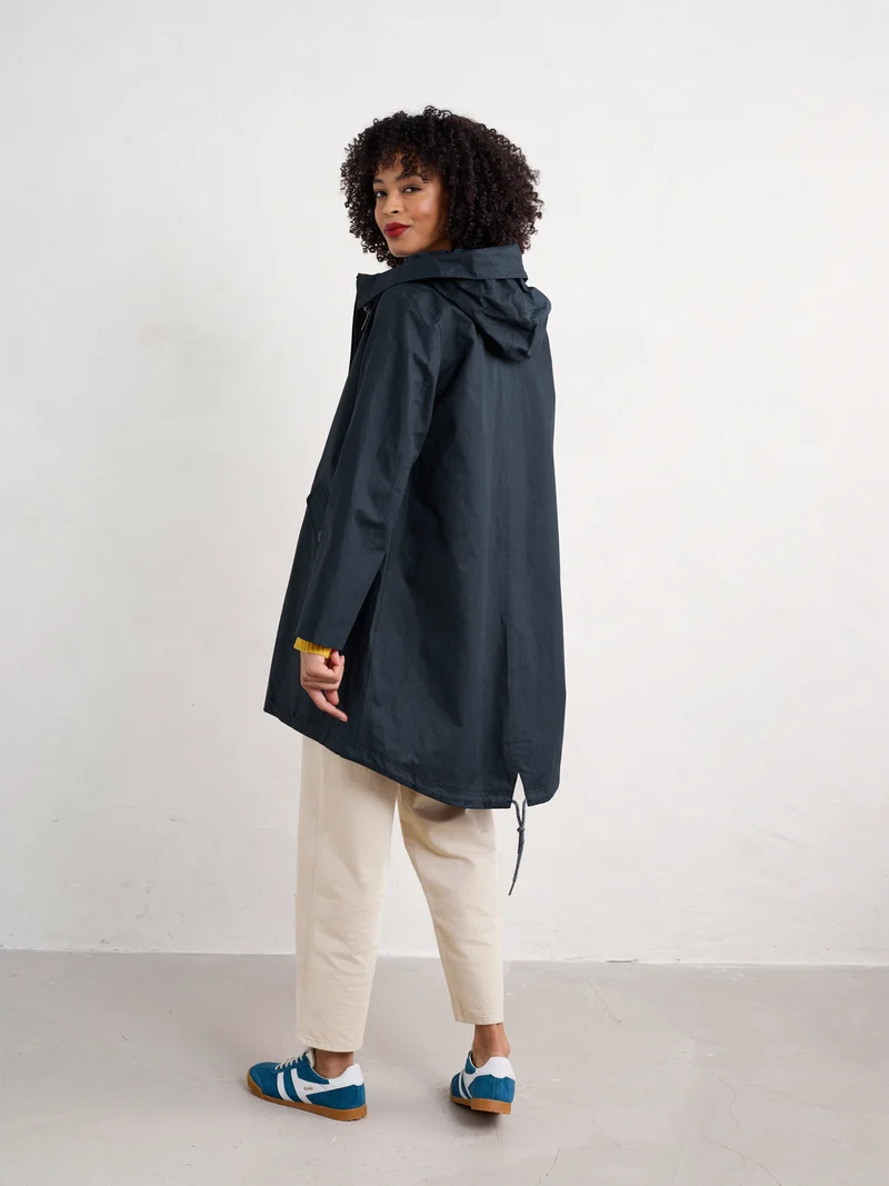 Seasalt Regenjas Dames Seafaring Coat Inkwell