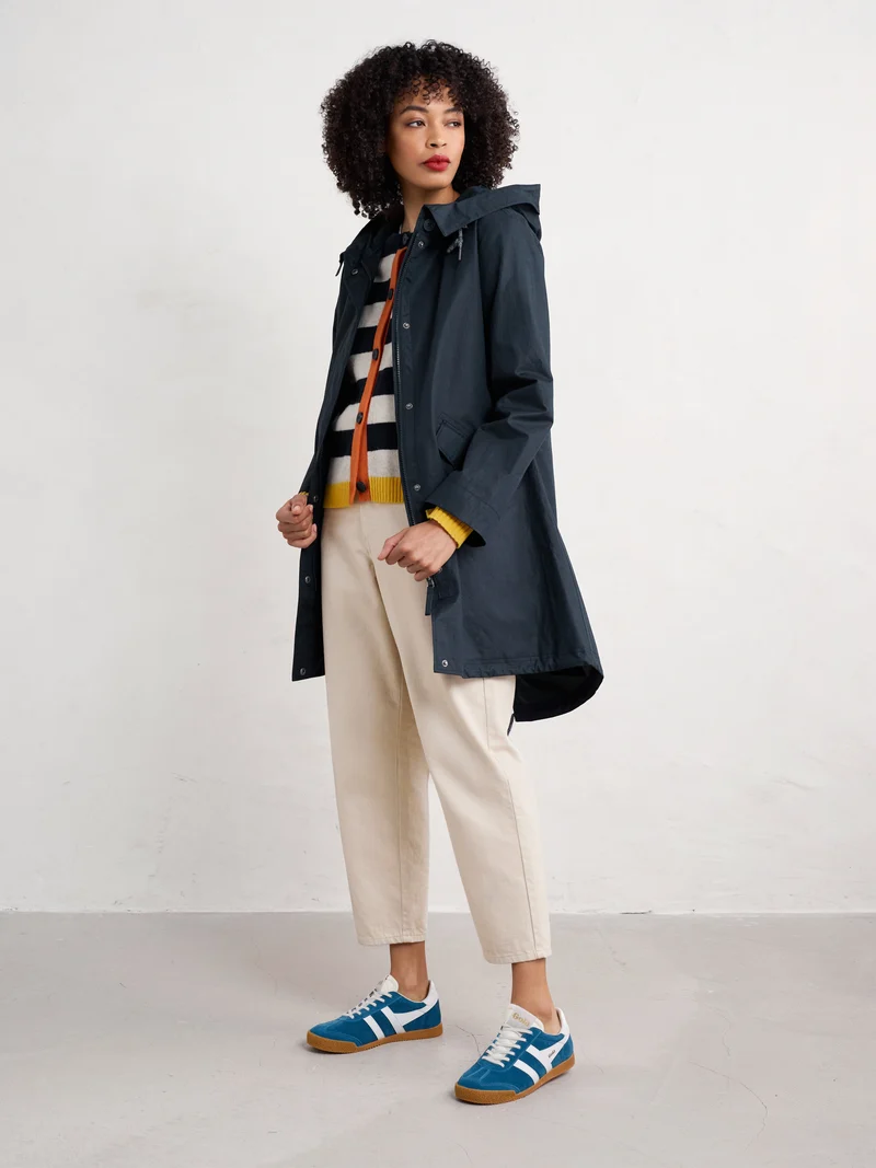 Seasalt Regenjas Dames Seafaring Coat Inkwell