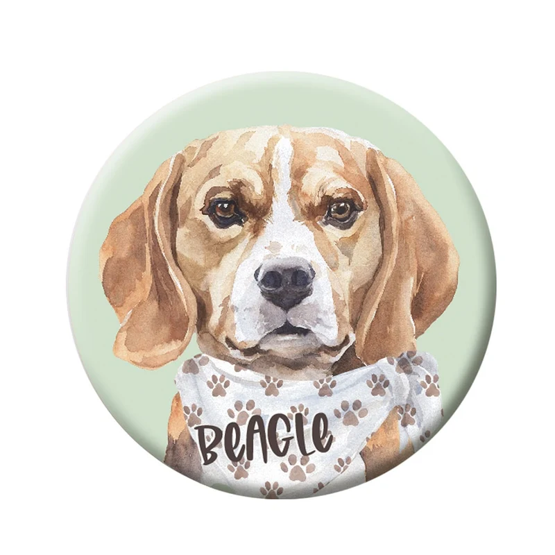 Button (placka) se špendlíkem 44 mm – Beagle