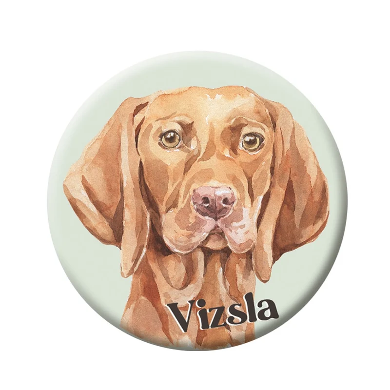 Button (placka) se špendlíkem 44 mm – Vizsla
