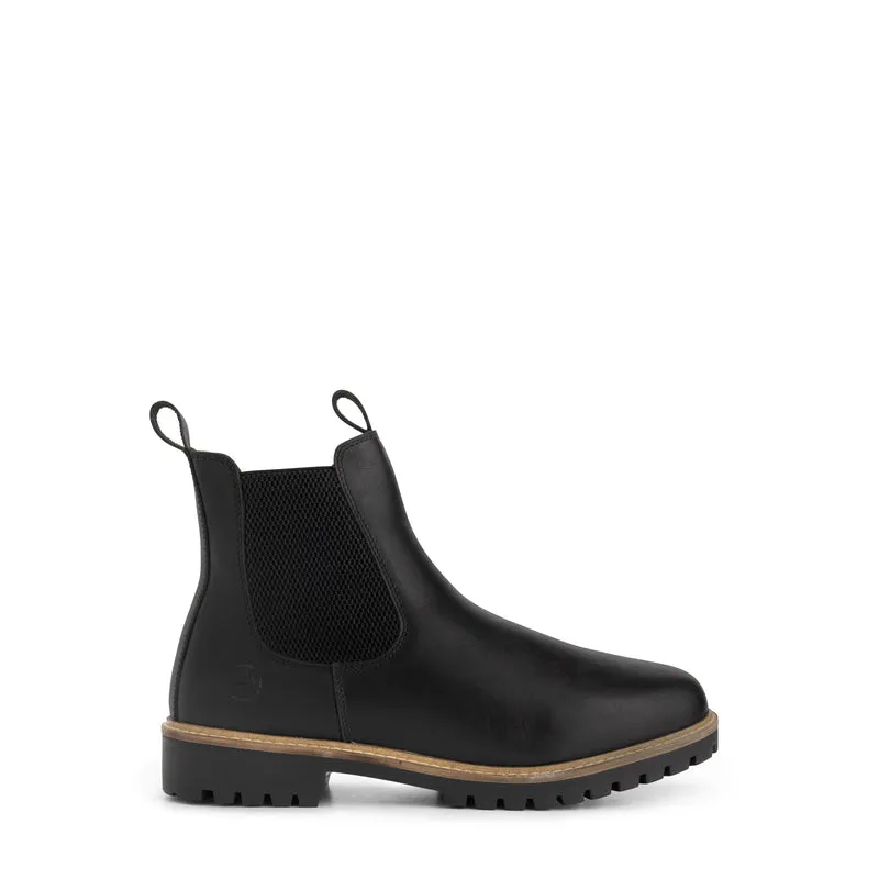 Hossa Herren – Chelsea-Stiefel – mit Wollfutter – Schwarz