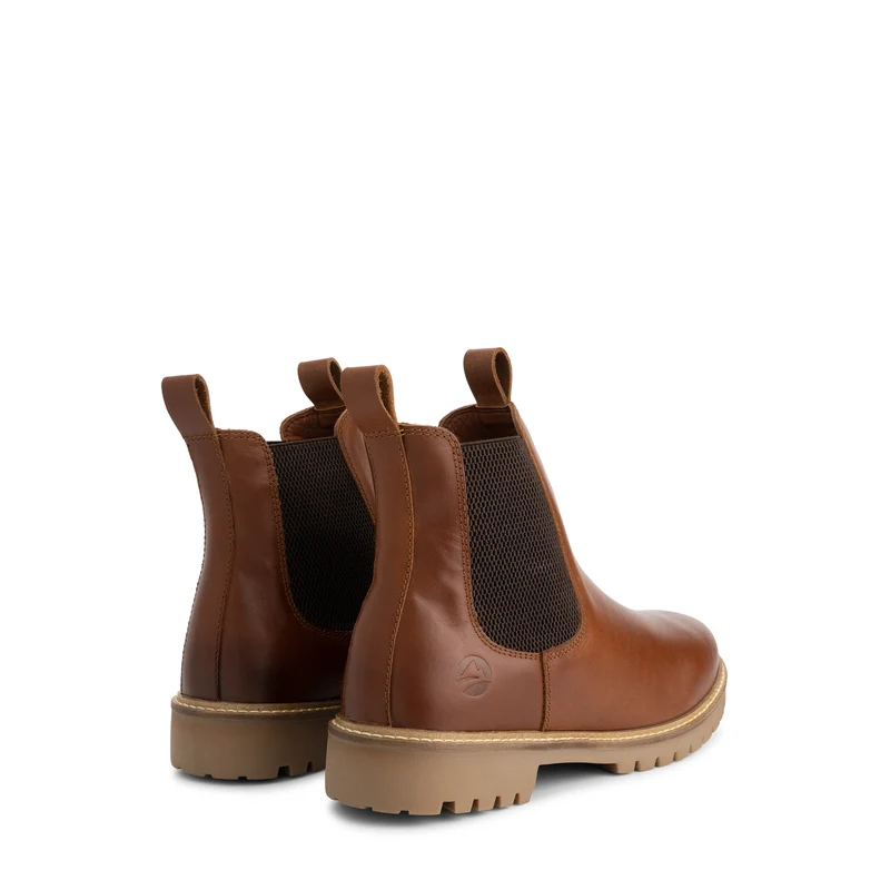 Hemsedal Herren – Chelsea-Stiefel – mit Wolle gefüttert – Cognac