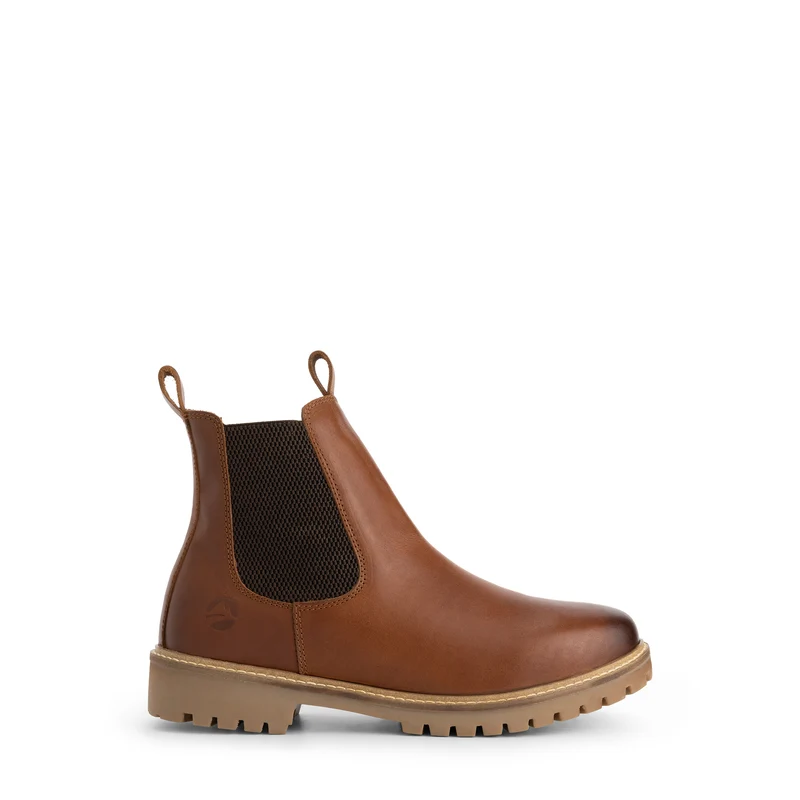 Hemsedal Herren – Chelsea-Stiefel – mit Wolle gefüttert – Cognac