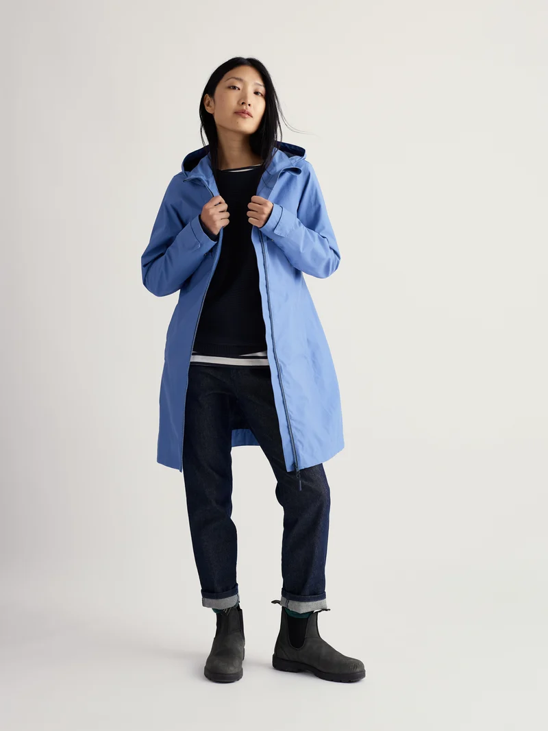 Seasalt Regenjas Dames Coverack Coat Bluebell
