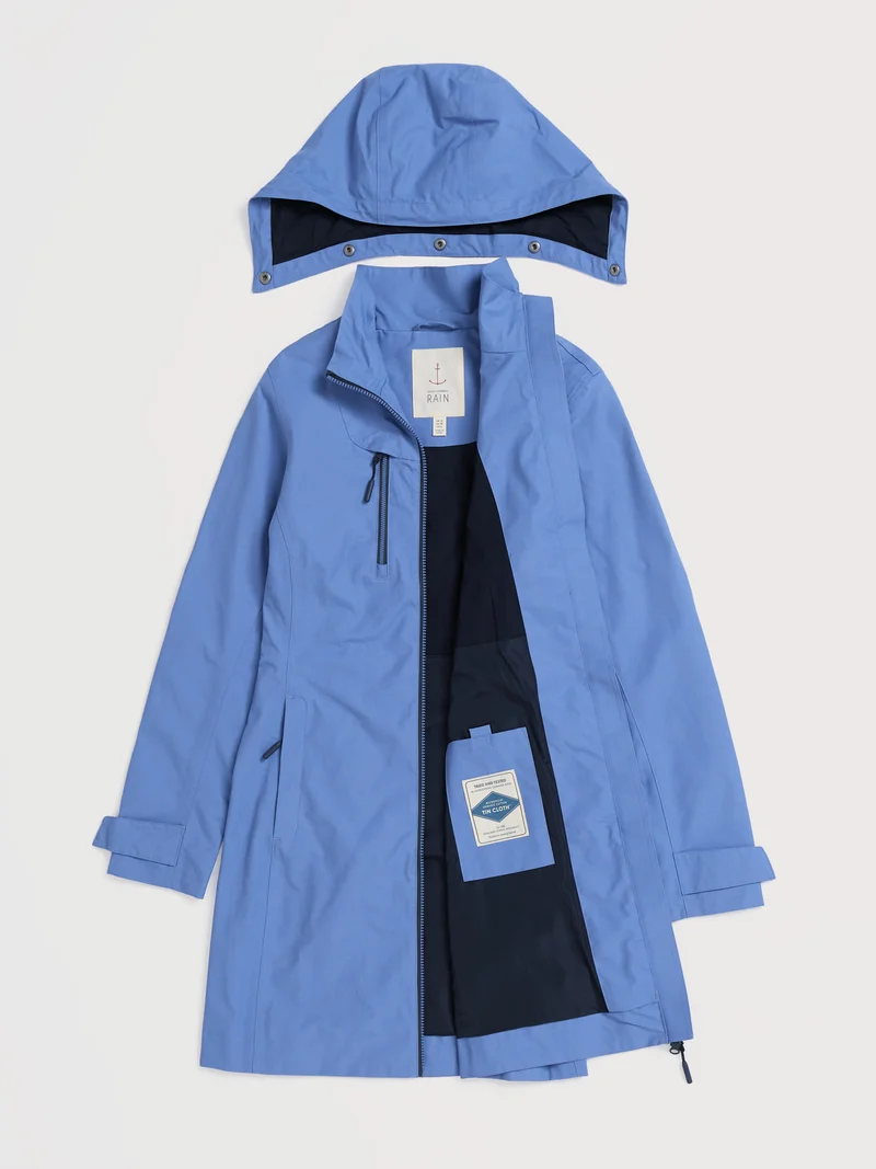 Seasalt Regenjas Dames Coverack Coat Bluebell