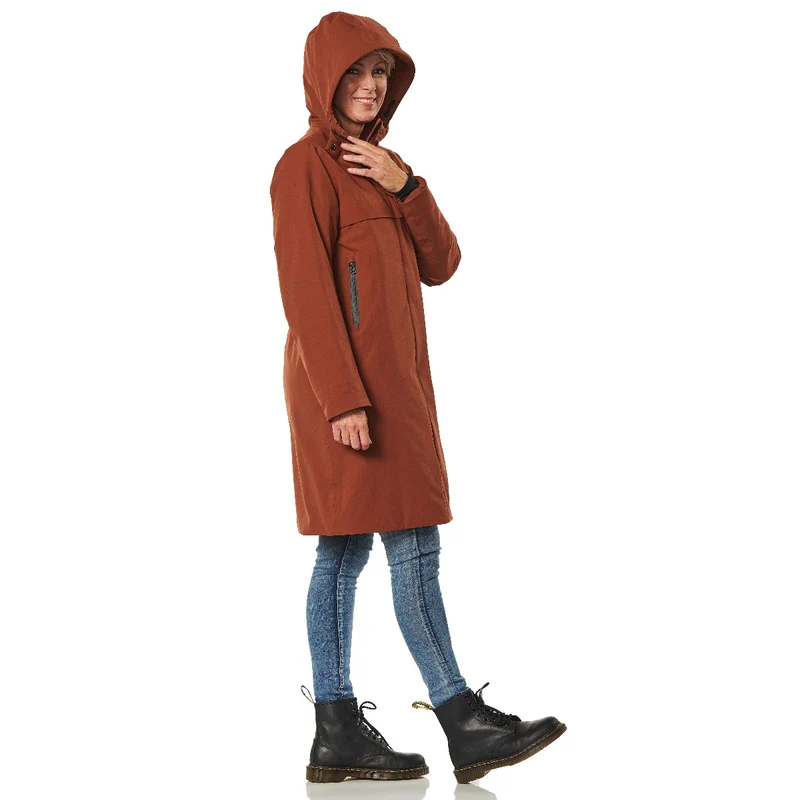 Happy Rainy Days Winterjas Dames Boston Kangaroo Roest *Laatste maat XS*