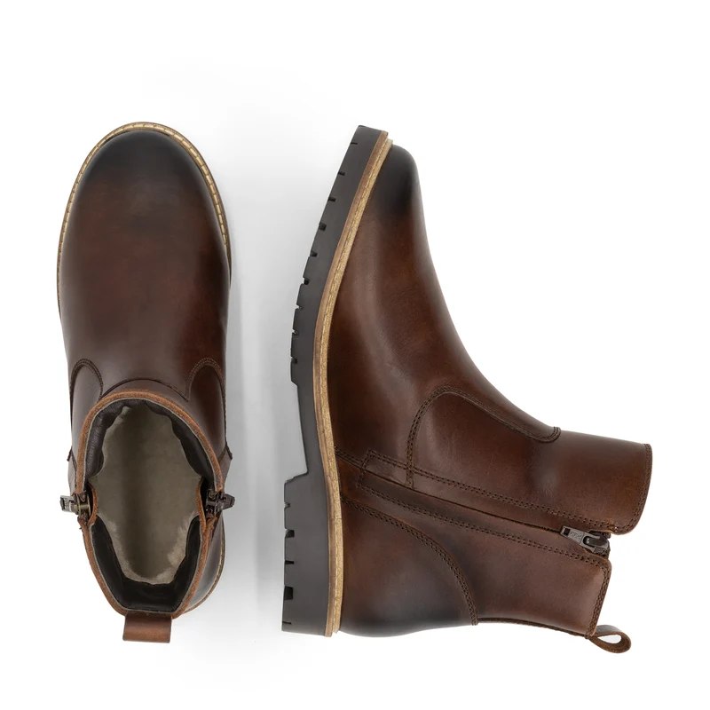 Bronderslev Damen – Stiefeletten – Mit Wolle gefüttert – Dunkelbraun