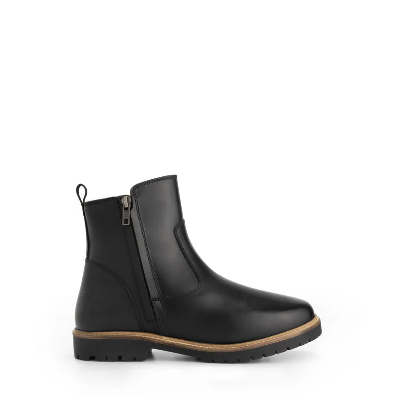 Bronderslev Damen – Stiefeletten – Mit Wolle gefüttert – Schwarz