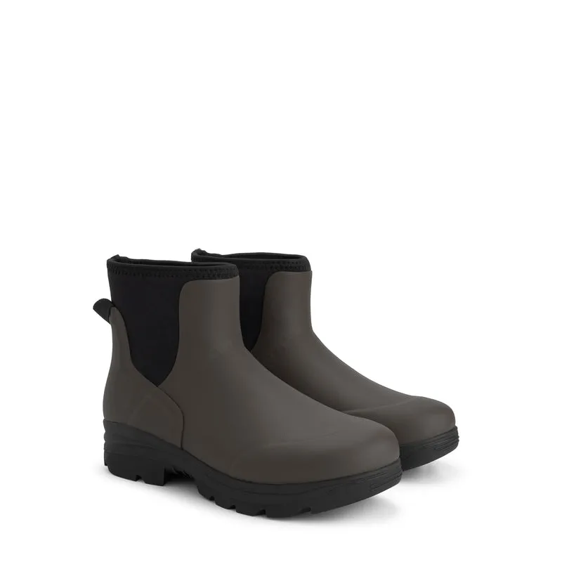 Inari Damen – Gummi-Stiefeletten – Regenstiefel – Dunkelbraun