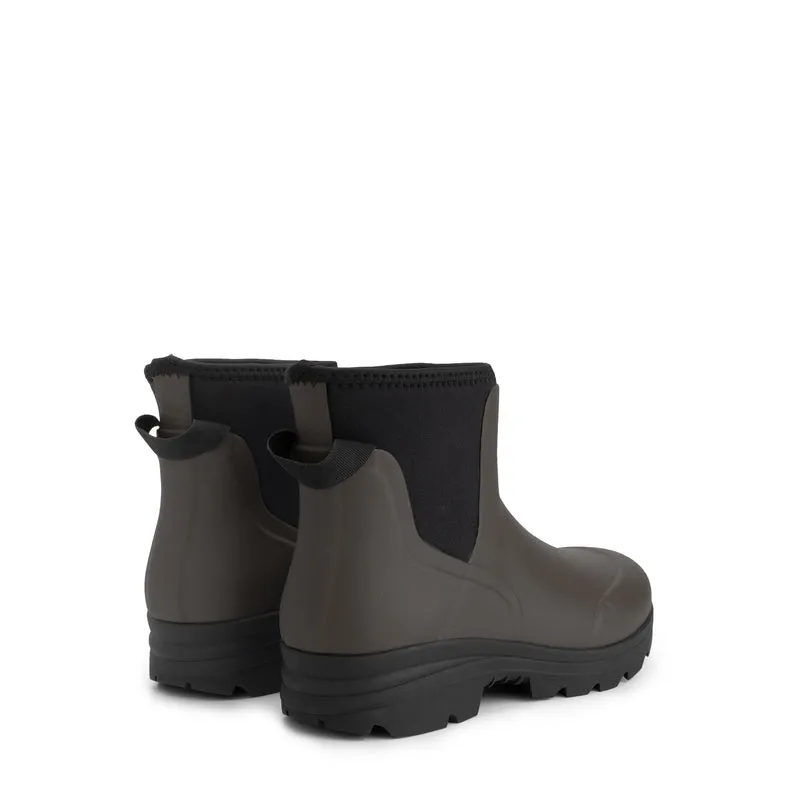 Inari Damen – Gummi-Stiefeletten – Regenstiefel – Dunkelbraun