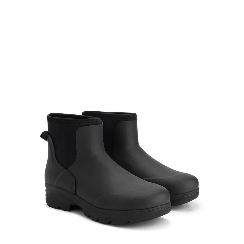 Inari Damen – Gummi-Stiefeletten – Regenstiefel – Schwarz