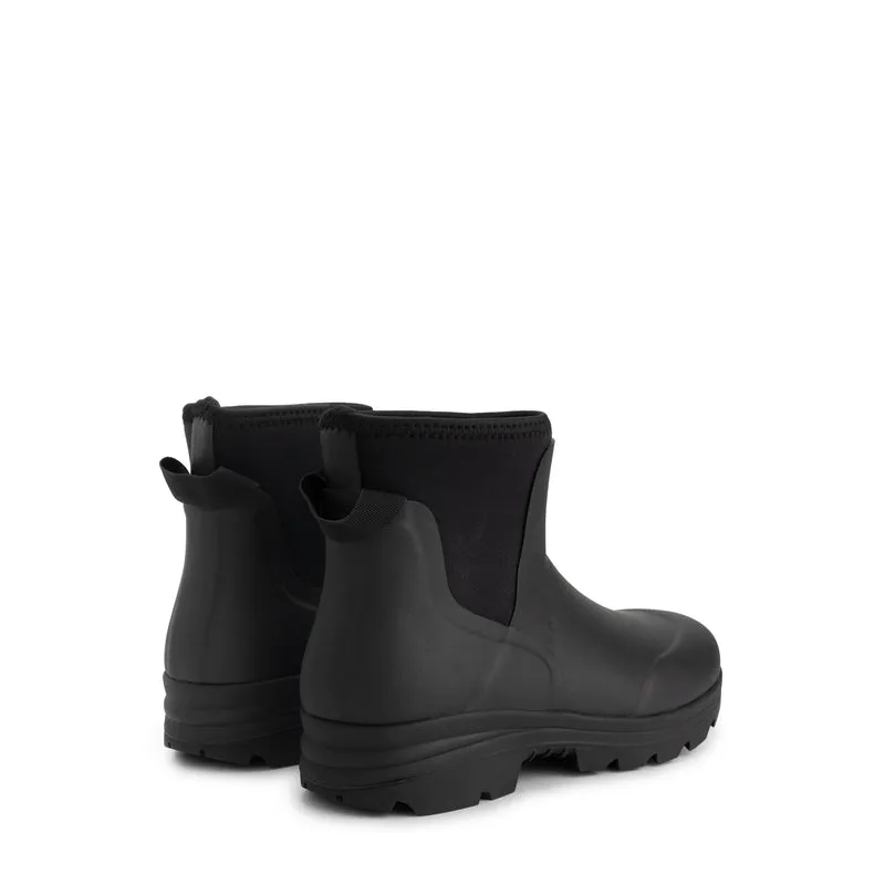 Inari Damen – Gummi-Stiefeletten – Regenstiefel – Schwarz