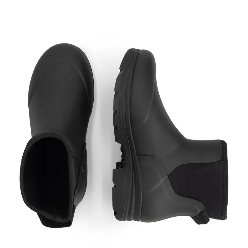 Inari Damen – Gummi-Stiefeletten – Regenstiefel – Schwarz