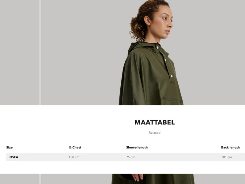 Tretorn Light Rain Poncho zwart | Opvouwbare regenponcho
