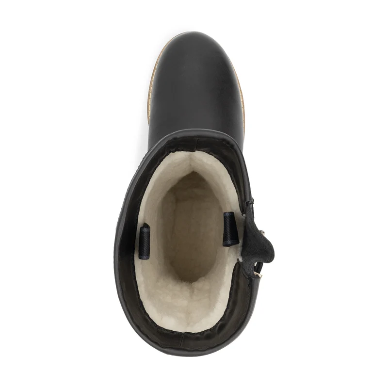 Vrangen Damen – Outdoor-Stiefel – mit Wollfutter – Schwarz