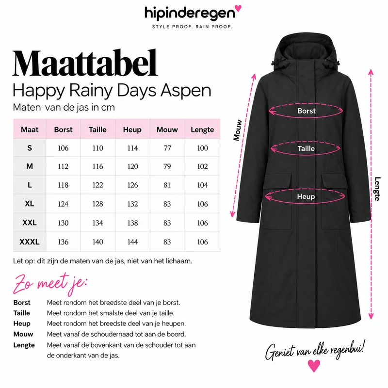 Happy Rainy Days winterregenjas Aspen sand