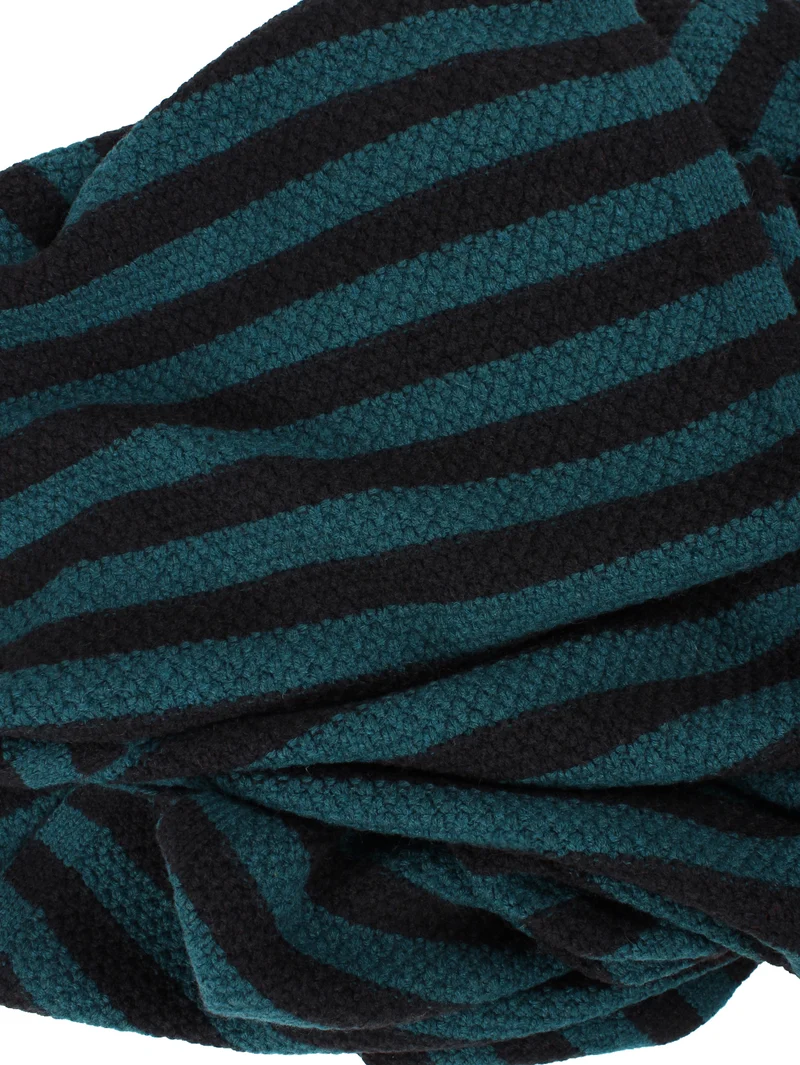 Danefea Daneboa Wool Scarf Black/ Dark Slate