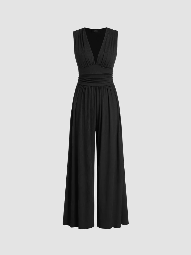 LIA | Ärmelloser Wide-Leg Jumpsuit