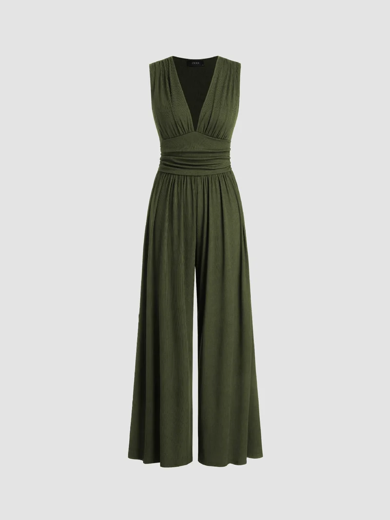 LIA | Ärmelloser Wide-Leg Jumpsuit