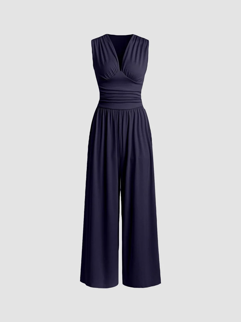 LIA | Ärmelloser Wide-Leg Jumpsuit