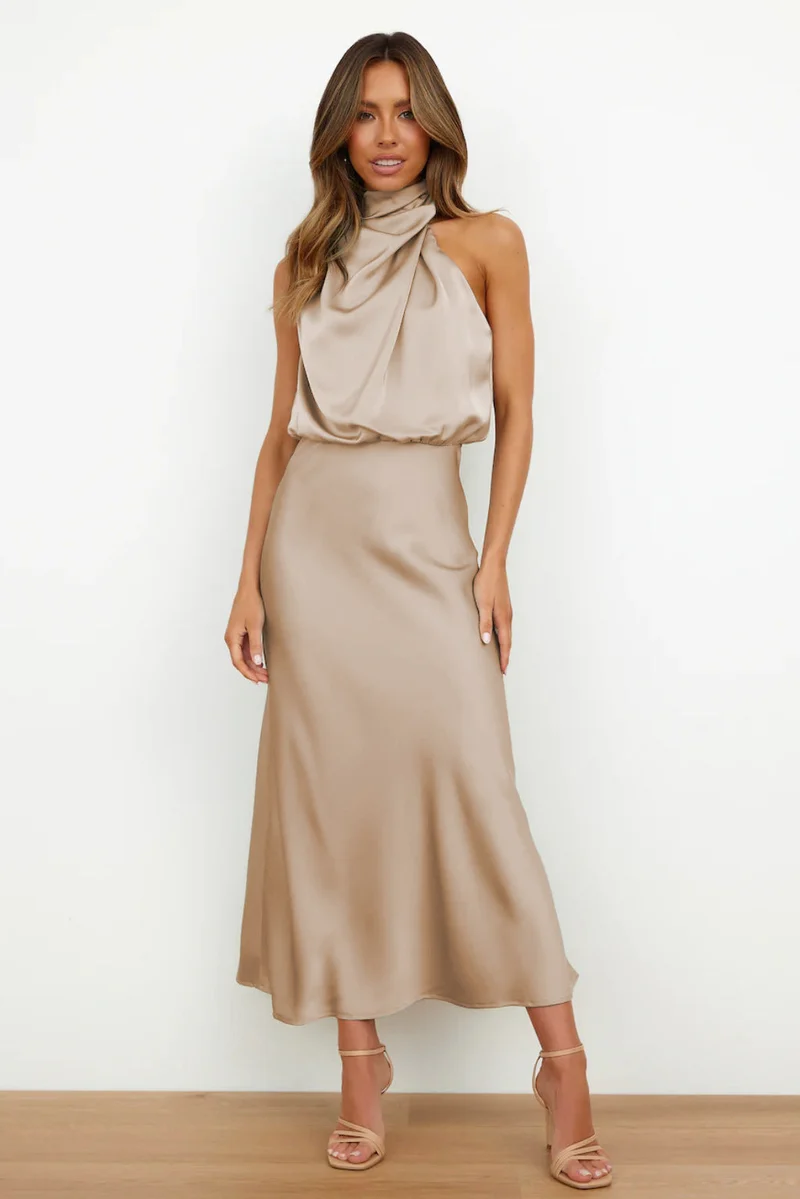 LARA | SATIN KLEID