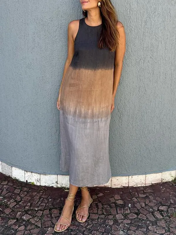 LINA | Stilvolles Kleid mit fließendem Print