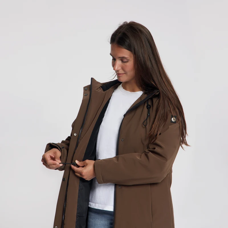 Elinor Damen – Softshell-Jacke – Wasserdicht – Dunkelbraun