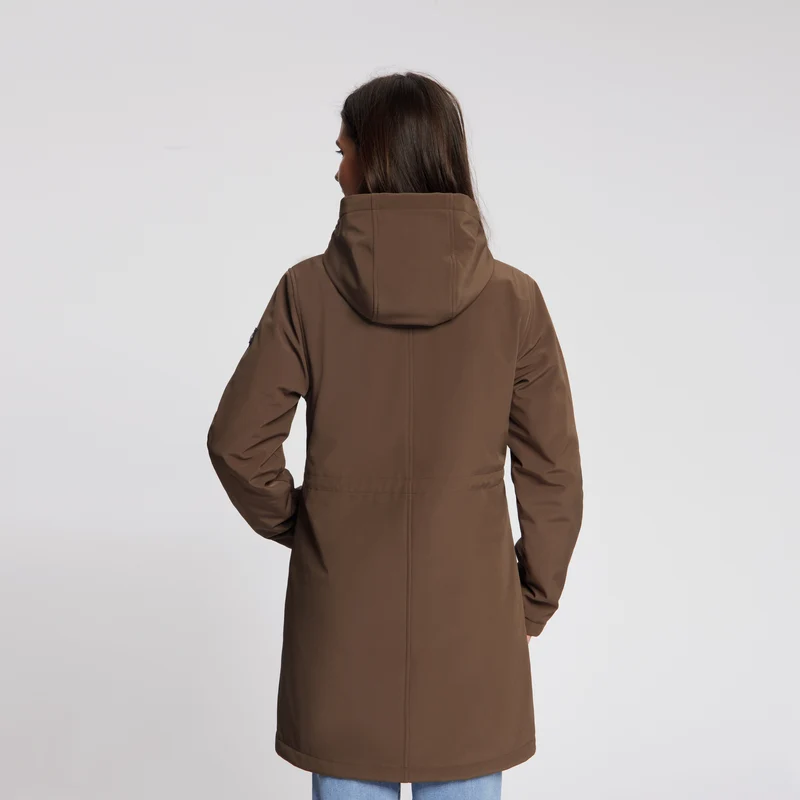 Elinor Damen – Softshell-Jacke – Wasserdicht – Dunkelbraun