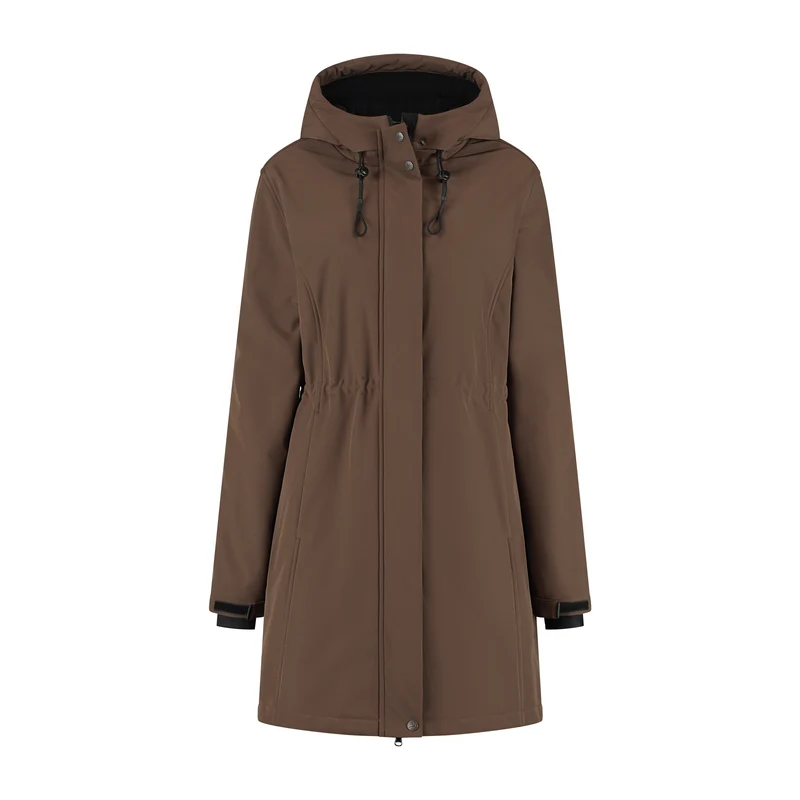 Elinor Damen – Softshell-Jacke – Wasserdicht – Dunkelbraun
