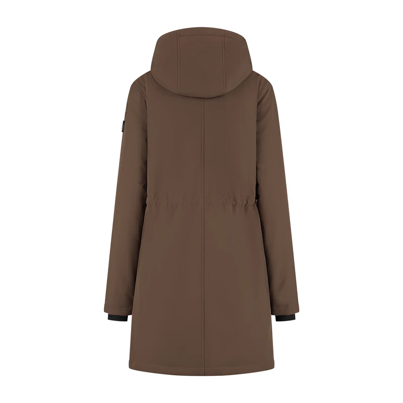 Elinor Damen – Softshell-Jacke – Wasserdicht – Dunkelbraun